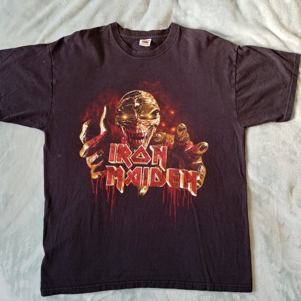 Iron Maiden Tshirt Fruit of the Loom Black T-shirt